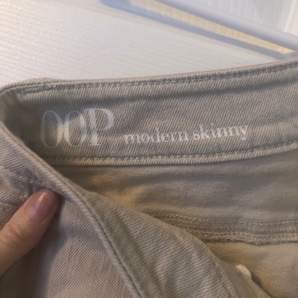 LOFT Tan Textured Skinny Jeans - Picture 4 of 4